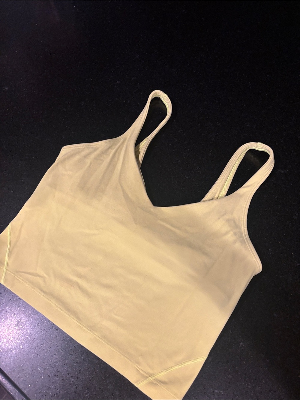 Lululemon Align lime Yellow Cropped Tank Top